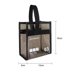 Bolsa de Compras de PVC Transparente con Cremallera, Personalizada con Impresión, Bolso de Mano de Plástico Transparente para Promoción de Marca y Empaque de Regalos - Product Image 2