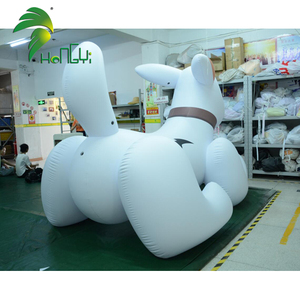 Juguete inflable encantador de la historieta del perrito, Animal inflable lindo del perro de Hongyi