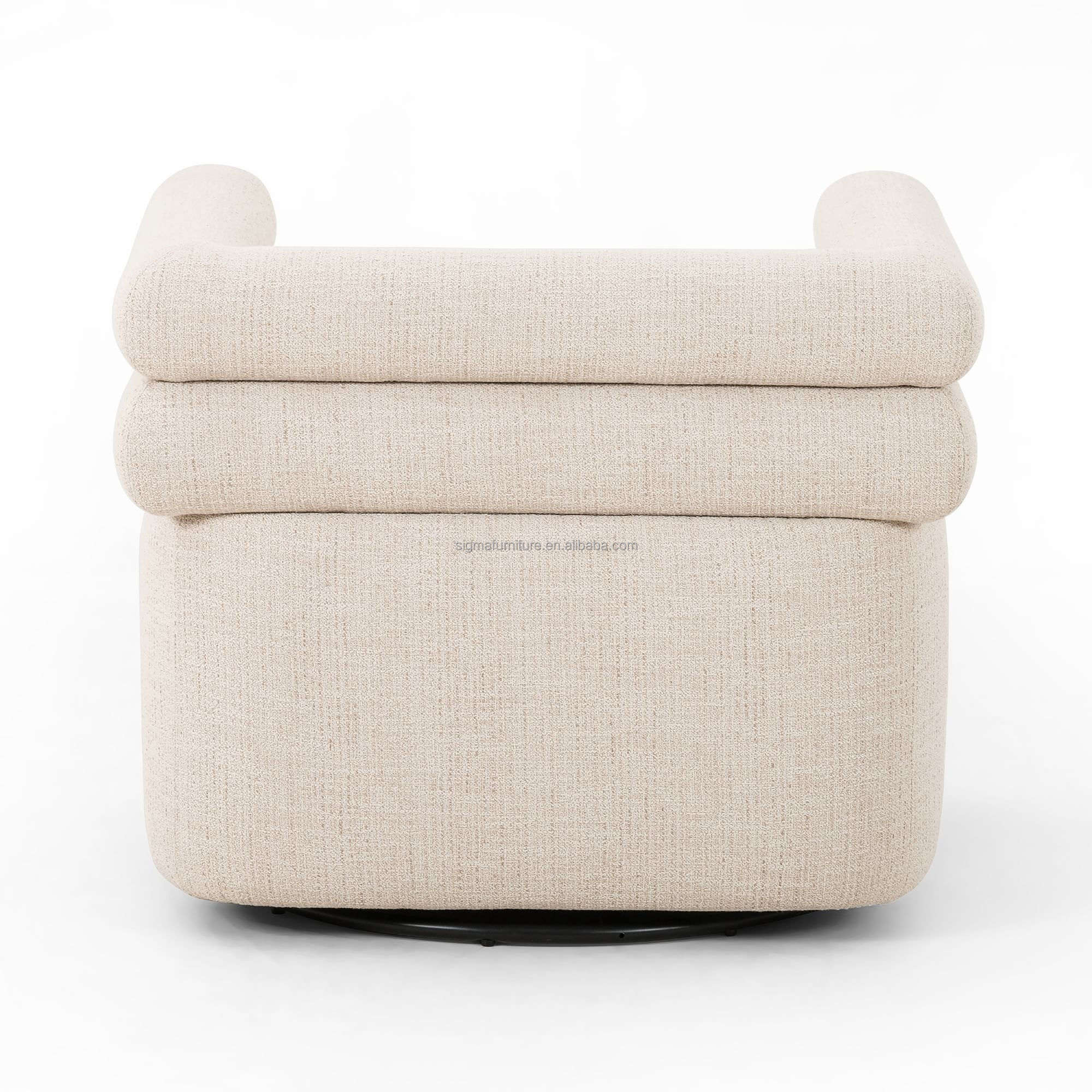 Living Room Furniture Modern Home Loft Hotel Use Double Channeled Swivel Chair