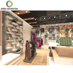 Exhibidores de Ropa de Lujo, Estantes para Exhibición de Zapatos, Vitrina Moderna para Bolsos con Soporte de Metal para Exhibición en Tiendas - Product Image 3