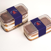 Emballage personnalisé en plastique transparent rigide pour mariage, fête, bonbons, biscuits, gâteaux, dessert, conteneur carré avec couvercle