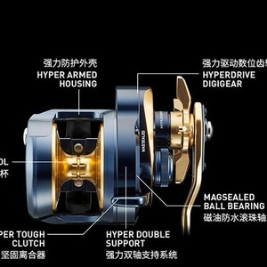 Carrete de Pesca Daiwa SALTIGA 15 para Jigging Lento, Carrete de Tambor con Rueda de Placa de Hierro, Cuerpo de Aleación de Aluminio, Carrete de Pesca de Arrastre, Hecho en Japón - Product Image 5