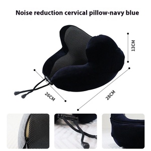 Portable <strong>U</strong>-Shaped Memory Foam Neck <strong>Pillow</strong> Anti-Dust Mite Removable Washable 100% Polyester Knitted Solid Pattern 0.5-1Kg <strong>Pillow</strong> - Product Image 6