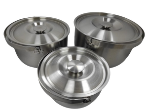 Cookware Vendors Wholesale Stainless Steel Cookware Kitchenware Stew <b>Pot</b> Set (6 Sets/Carton) Wholesale With Affordable Price - Product Image 2