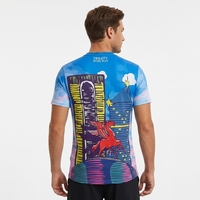 Kaos Pria O-Neck Lengan Pendek Rajutan Solid Full Digital Printing Kasual Ramah Lingkungan Regular Fit Marathon Logo Custom