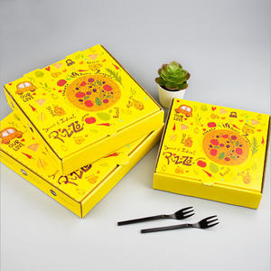 Caja de cartón corrugado <span class=keywords><strong>para</strong></span> pizza, embalaje de alimentos, <span class=keywords><strong>para</strong></span> llevar, personalizado - Product Image 2