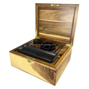 Boîte cadeau de stockage de <span class=keywords><strong>tabac</strong></span> à cigarettes en bois naturel de luxe personnalisée boîte à cigares espagnole vintage boîte de verrouillage faite à la main - Product Image 3