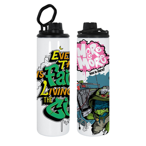 US Hot <span class=keywords><strong>Sale</strong></span> Custom Sublimation Blank 20oz Straight Water Bottles Esportes com Duas Tampas Lidar com Tampas para Caminhadas Camping 30pcs/ctn - Product Image 4