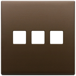 Flat Dark Bronze Brushed <b>Door</b> <b>Plate</b> 3Mx3 BS 9.5 In Length 1.4 In Height - Product Image 1