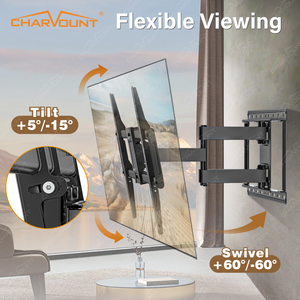 Heavy Duty Cantilever <strong>TV</strong> <strong>Wall</strong> Mount for <strong>42</strong>*85 <strong>Inch</strong> <strong>TVs</strong>, VESA 600*400 Steel <strong>Wall</strong> <strong>Bracket</strong> with Tilt and Swivel - Product Image 5