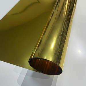 Films en rouleaux PET en plastique <span class=keywords><strong>thermoformable</strong></span>, double face, métallisés or, de qualité alimentaire, écologiques, non toxiques, <span class=keywords><strong>pour</strong></span> thermoformage - Product Image 1