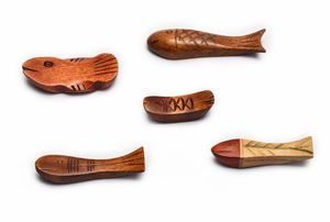 Ensemble <span class=keywords><strong>de</strong></span> repose-baguettes en bois personnalisé, plusieurs styles, sculpté à la main, accessoire <span class=keywords><strong>de</strong></span> table en bois naturel, support pour baguettes - Product Image 3
