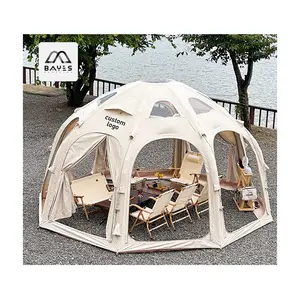 Tenda calda 6 persone Tende da campeggio all'aperto di lusso casa gonfiabile per turismo tenda da industria