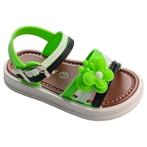 Sandales d'été pour enfants en gros pour filles - Styles rose bleu, vert noir blanc et bleu or, boucle facile - Product Image 2