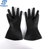 Gant de protection d'électricien isolé de taille de couleur OEM 500V MAX AC diélectrique gants électriques basse tension