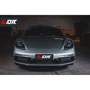 Kits de carrocería <span class=keywords><strong>T</strong></span>-Factory para Porsche Cayman <span class=keywords><strong>Boxster</strong></span> <span class=keywords><strong>718</strong></span> montaje de parachoques delantero de alta calidad Taillamp Tail Lip Upgrade GTS Style - Product Image 2