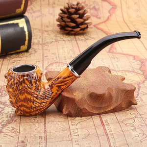 Vente en gros <span class=keywords><strong>de</strong></span> produits Spot tuyau à poignée évasée en <span class=keywords><strong>bois</strong></span> pour tabac Cigarettes tuyaux accessoires pour fumer avec boîte cadeau - Product Image 4
