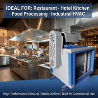 Ventilateur d'extraction de fumée de cuisine multi-vitesses à fonctionnement stable et à économie d'énergie pour la ventilation des restaurants OEM