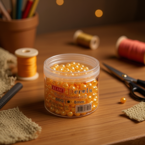 Perle di Ilatone 8mm 80g Colore Oro per Creazioni di Abbigliamento - Product Image 2