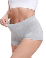 2XL 면 여성 생리 기간 동안 높은 흡수성과 통기성을 가진 4 층 누출 방지 사각 생리 팬티