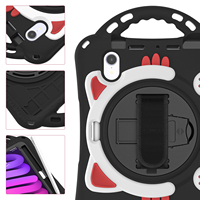 Étui pour tablette Super Cute Design Robuste Armor avec béquille et bandoulière pour iPad mini 6/7 8.3 2021/2024