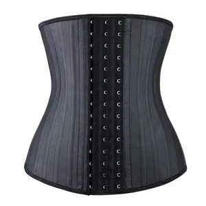 Top Quality High 100% Latex 25 Steel Boned Slim Tummy Control Girdle Fajas Trimmer Waist Trainers Shapewear