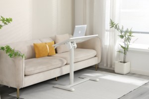 <span class=keywords><strong>Table</strong></span> de <span class=keywords><strong>console</strong></span> en MDF ADA, réglable en hauteur pneumatique, pliable à <span class=keywords><strong>90</strong></span> degrés, pour la maison, le bureau, la chambre et le salon - Product Image 2
