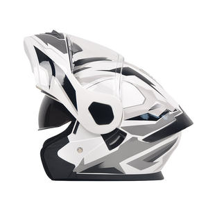 バイクヘルメット ABS樹脂製 モジュラー式 モトクロス オープンフェイス 安全ヘルメット DOT規格承認 オールシーズン 大人用 M/L/XL/XXLサイズ メーカー製造 - Product Image 3