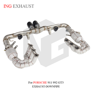 Collettori in Acciaio Inox 304 ING con Scarico Valvetronic e Valvola per Porsche 911 992 <span class=keywords><strong>GT3</strong></span> 4.0L 2021+ Ricambi Auto - Product Image 5