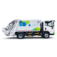 Camion compacteur SINOTRUK HOWO Hanjiang 8CBM 4x2 à chargement arrière hydraulique pour la collecte des déchets et l'assainissement urbain