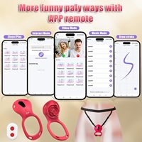 Vibrador de Clítoris con Forma de Mariposa, Estimulador de Clítoris, Anillo para Pene, Control Remoto por Aplicación, Recargable, Silicona Médica IPX6