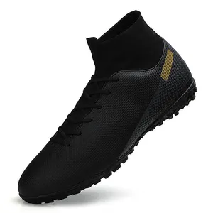 Custom High Top Soccer Shoes Training Football Sporting Goods Used Sport Sneakers Futbol Original Men PVC A3 Rubber Mesh