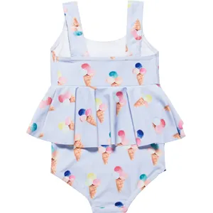 Váy trẻ em thiết kế đồ bơi 2-10 cho cô gái beachwear trẻ em áo tắm bãi biển tắm phù hợp với một mảnh bán buôn OEM tùy chỉnh
