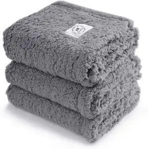 Calming Blankets Fluffy Premium Fleece Pet Blanket Soft Sherpa Throw For Dog Puppy Cat
