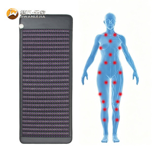 Jiwan Lejia - Tapete de <span class=keywords><strong>Fisioterapia</strong></span> de Cristal Natural de Amatista y Turmalina, para Alivio del Dolor Corporal Completo, Biohacking, Frecuencia Terapéutica - Product Image 2