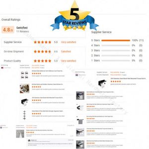 Black Bathroom Kitchen <b>Storage</b> Stainless Steel Toilet Paper Roll Holder With Shelf - Product Image 6