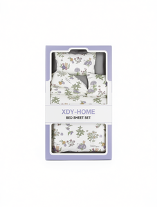 Juego de Sábanas Xdy-Home, Tamaño King, Estampado Floral, 4 Piezas, Estilo Pastoral, para Uso Doméstico - Product Image 1