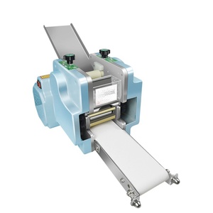 Machine automatique motorisée colorée pour la fabrication de feuilles de pâte à raviolis et à wontons pour l'industrie alimentaire, pour pâte ronde ou carrée - Product Image 1
