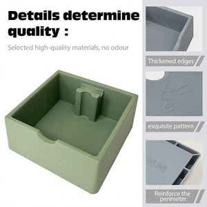 Boîte à café portable multifonctionnelle - Bac à expresso en silicone durable, sans BPA, écologique et réutilisable, grande capacité - Product Image 2