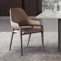 Chaise de salle à manger portable en bois de style italien moderne et minimaliste JP, avec dossier haut de gamme, pour la maison