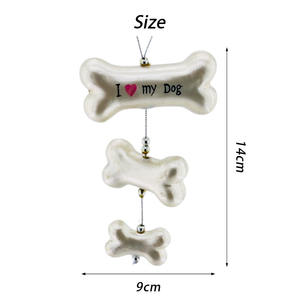 คริสมาสต์ดาวเหนือฉันรักสุนัขของฉันเครื่องประดับแก้วของสะสมสัตว์เครื่องประดับต้นคริสต์มาส - Product Image 5
