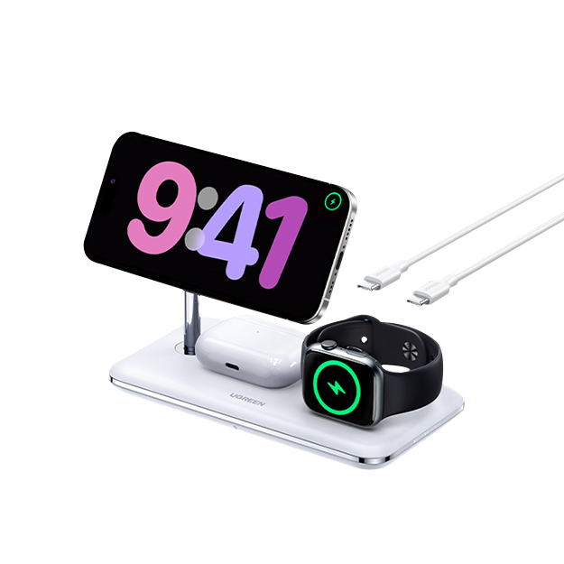 UGREEN Qi2 3 in 1 Wireless Charging Station Magnetic Wireless Charger