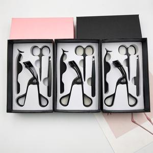 Juego de Herramientas para Pestañas de Marca Privada, Color Rosa, Acero Inoxidable, Pinzas para Pestañas con Logotipo Privado, Aplicador, Tijeras para Cejas, Rizador, Estuche - Product Image 2