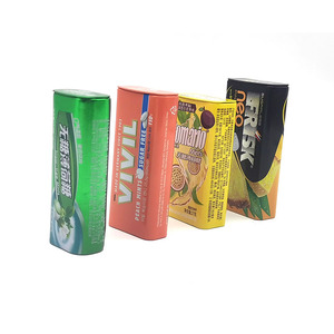 Flip Top Eco-Friendly Rectangle Tinplate Candy Tin Box with Custom Logo Printing for Food Packaging (Chewing Gum <strong>Chocolate</strong> Cake) - Product Image 1