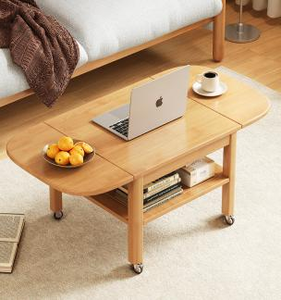 Simple Round End Table, Sturdy Metal Leg Side Table, Portable <b>Small</b> Occasional Table for Bedroom Balcony <b>Couch</b> Corner - Product Image 4