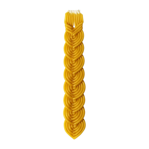 Candela intrecciata di <span class=keywords><strong>cera</strong></span> d'<span class=keywords><strong>api</strong></span> Havdalah immersa a mano <span class=keywords><strong>api</strong></span> intrecciata candela Shabbat Judaica regalo - Product Image 3