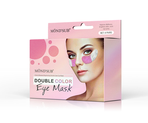 Masque de nuit végétalien éclaircissant arc-en-ciel Double couleur bicolore pour les yeux, patchs sous les yeux, masque en gelée hydratante - Product Image 6