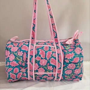 Nouvelle Tendance Vente en Gros <span class=keywords><strong>Magnifique</strong></span> Sac Fourre-tout Vintage Floral Personnalisé Grande Capacité pour Femme Sac de Voyage avec Logo - Product Image 4