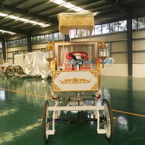 Customizable Wedding Royal Horse Carriage Luxury Four Wheels <b>coach</b> Sightseeing Horse Carriage Horse Wagon for Sale - Product Image 6