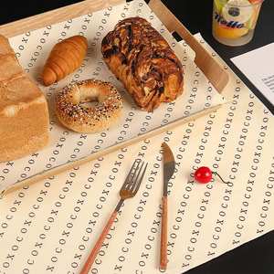 Custom Logo Printed Coated Deli Meat Hamburger Frie Burger Sandwich <b>Wrap</b> Wax Sheets Food Wrapping Greaseproof Paper - Product Image 3